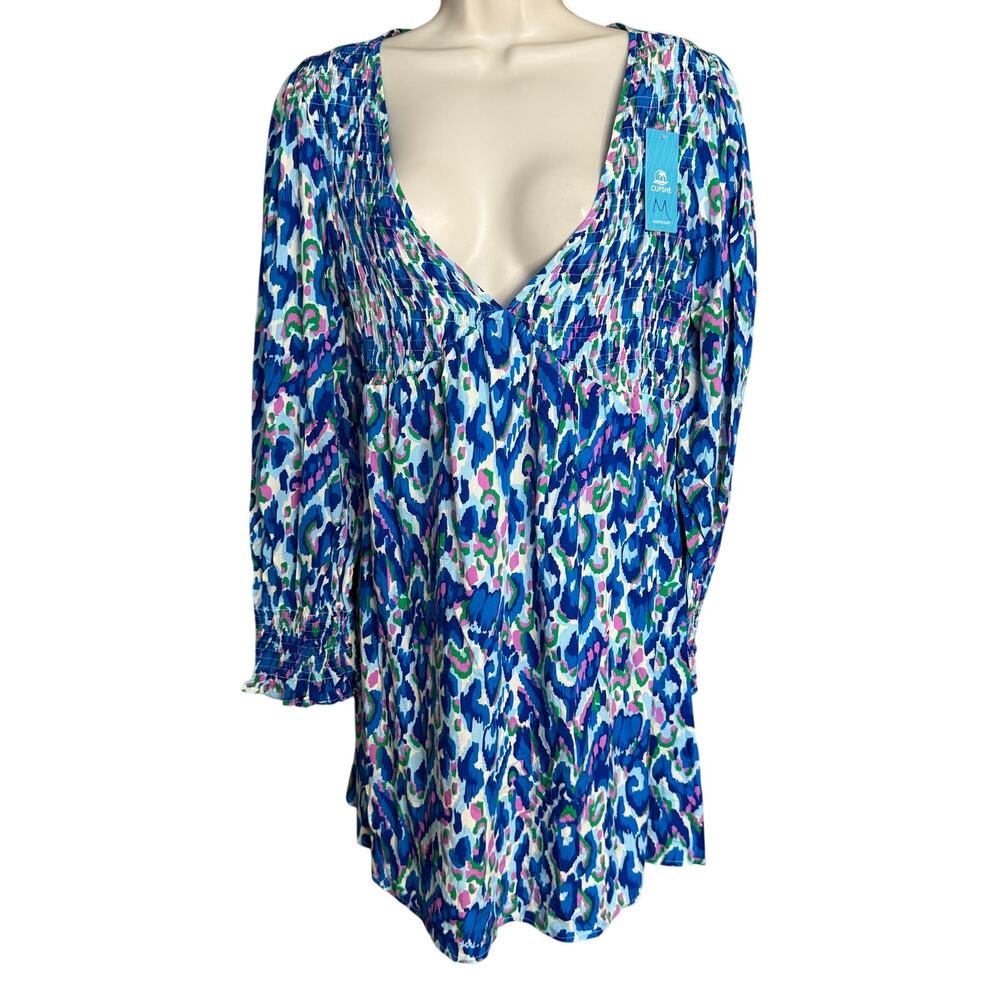 Cupshe Blue Purple V Neck Mini Dress M NWT
